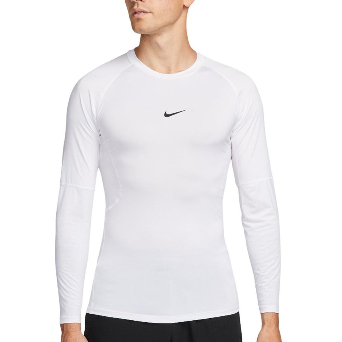 NIKE - Camiseta Nike Pro Manga Larga-Blanco