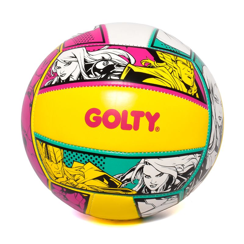 GOLTY - BALÓN DE VOLEIBOL GOLTY AVENGERS COSIDO A MÁQUINA No5