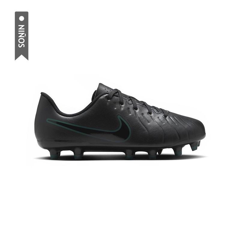 NIKE - Guayos Nike Jr Legend 10 Club Fg/Mg Niño-Negro/Verde
