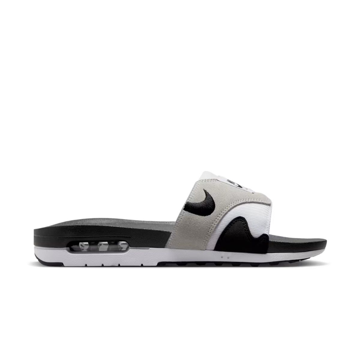 NIKE - Chanclas Nike Air Max 1 Slides Hombre-Blanco/Gris