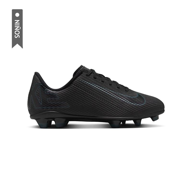 NIKE - Guayos Nike Jr Vapor 16 Club Fg/Mg Niño-Negro