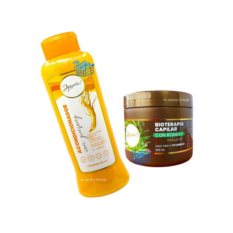 ANYELUZ - Acondicionador ginseng  y Bioterapia capilar  - Anyeluz