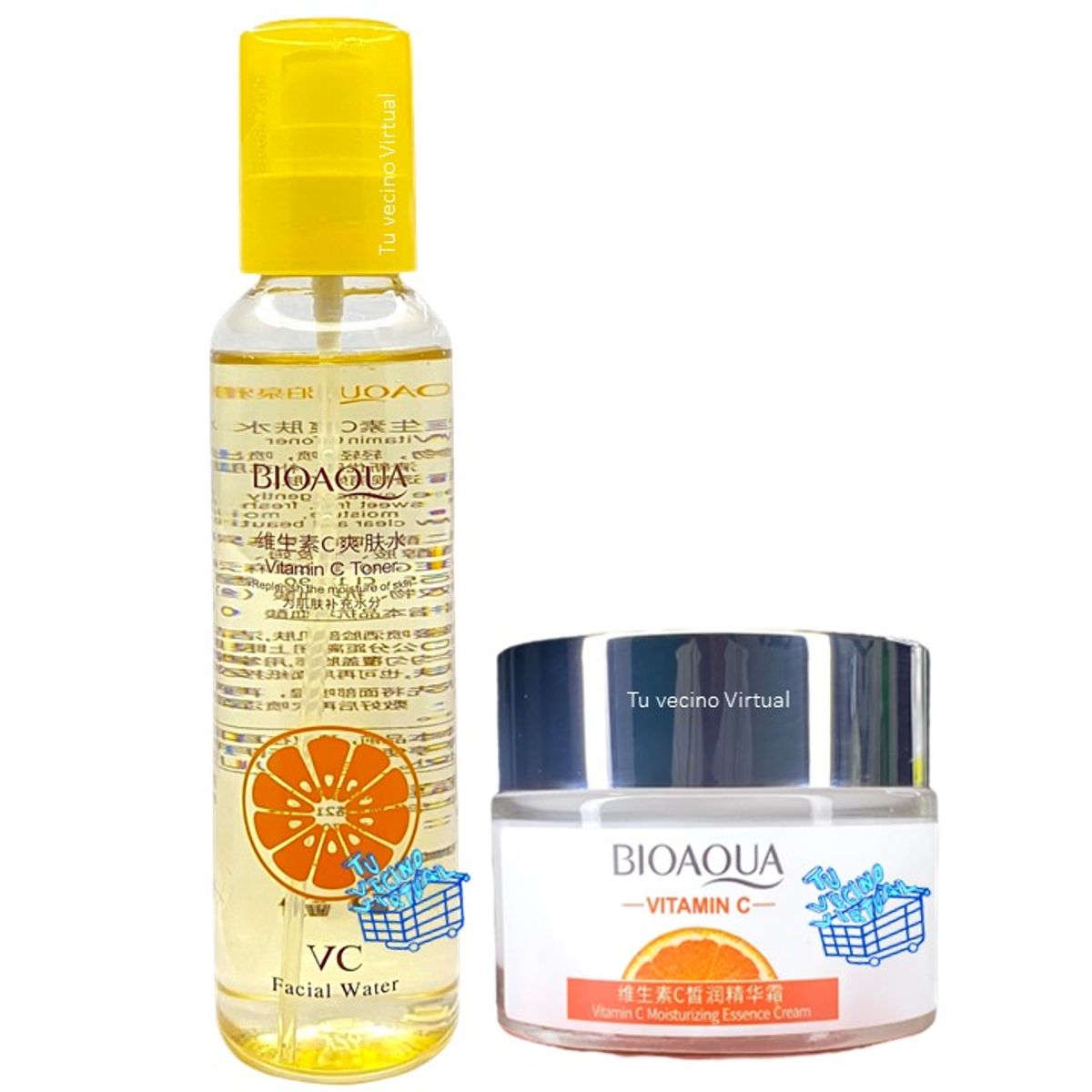 BIOAQUA - Agua facial y Crema Vitamina c - Bioaqua