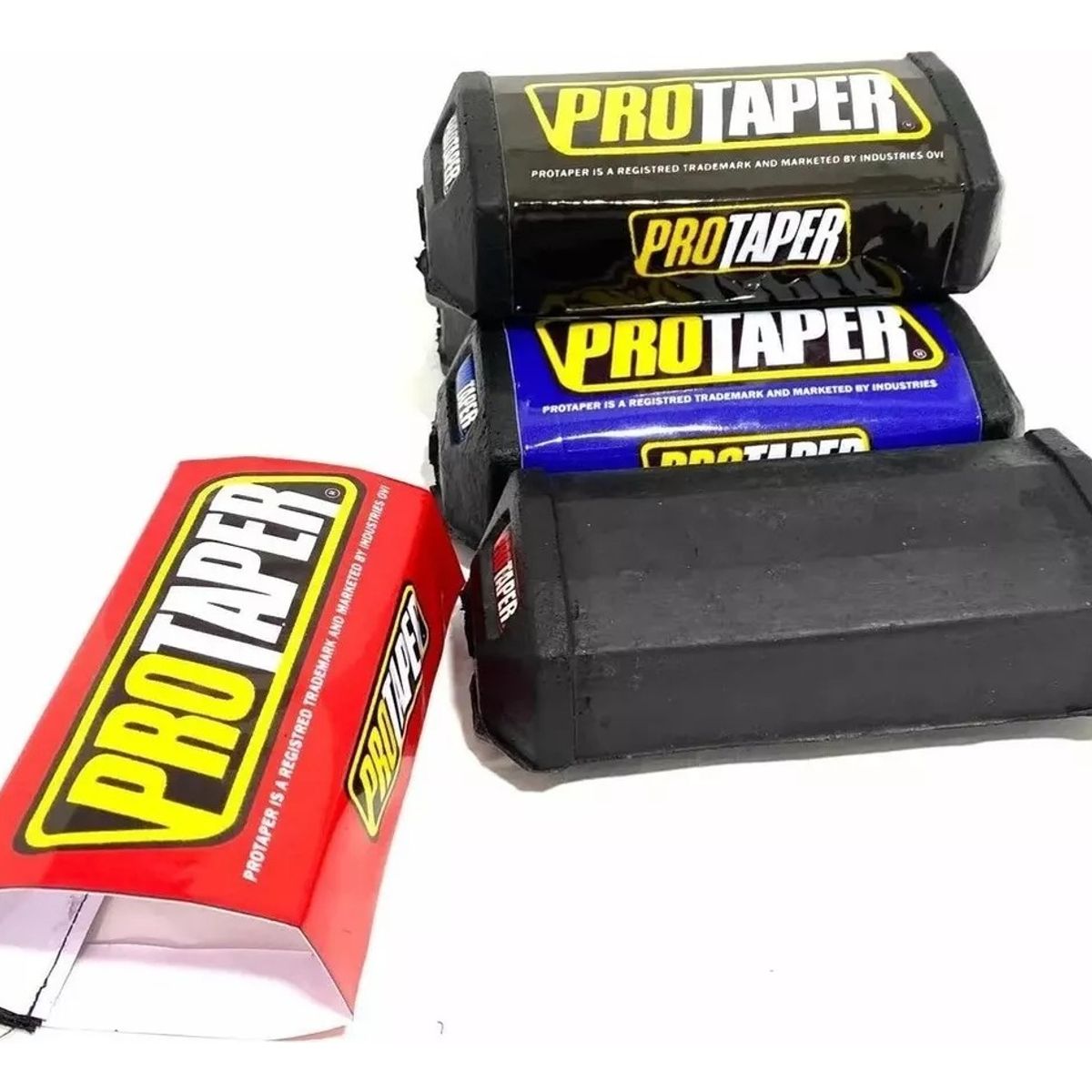 GENERICO - Protector Manubrio Moto Cuatrimoto Puff Cuadrado Metalizado