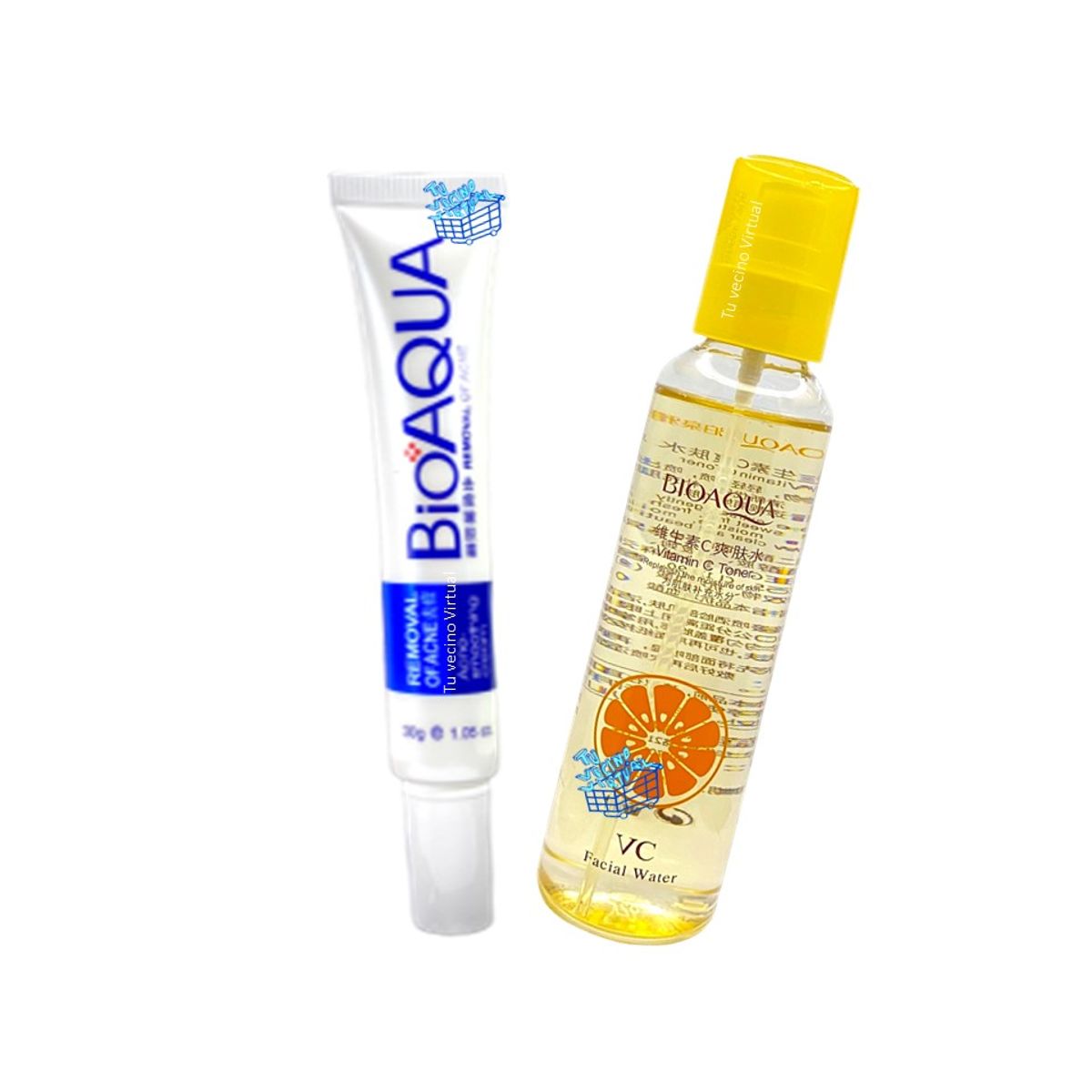 BIOAQUA - Agua facial y Crema Removedora De Acné  - Bioaqua