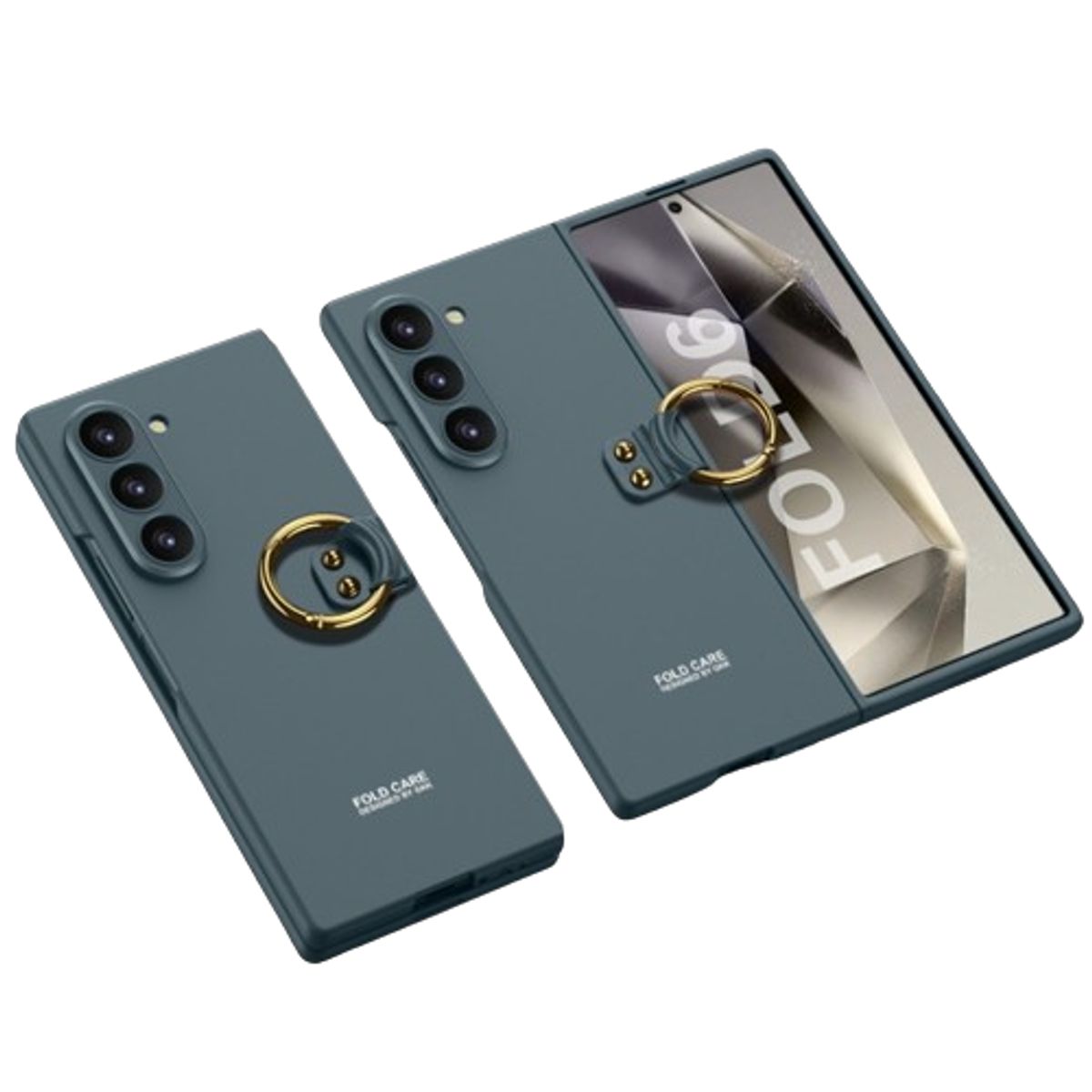 GENERICO - Funda Handbag Con Anillo Gkk Para Samsung Z Fold 6 Verde