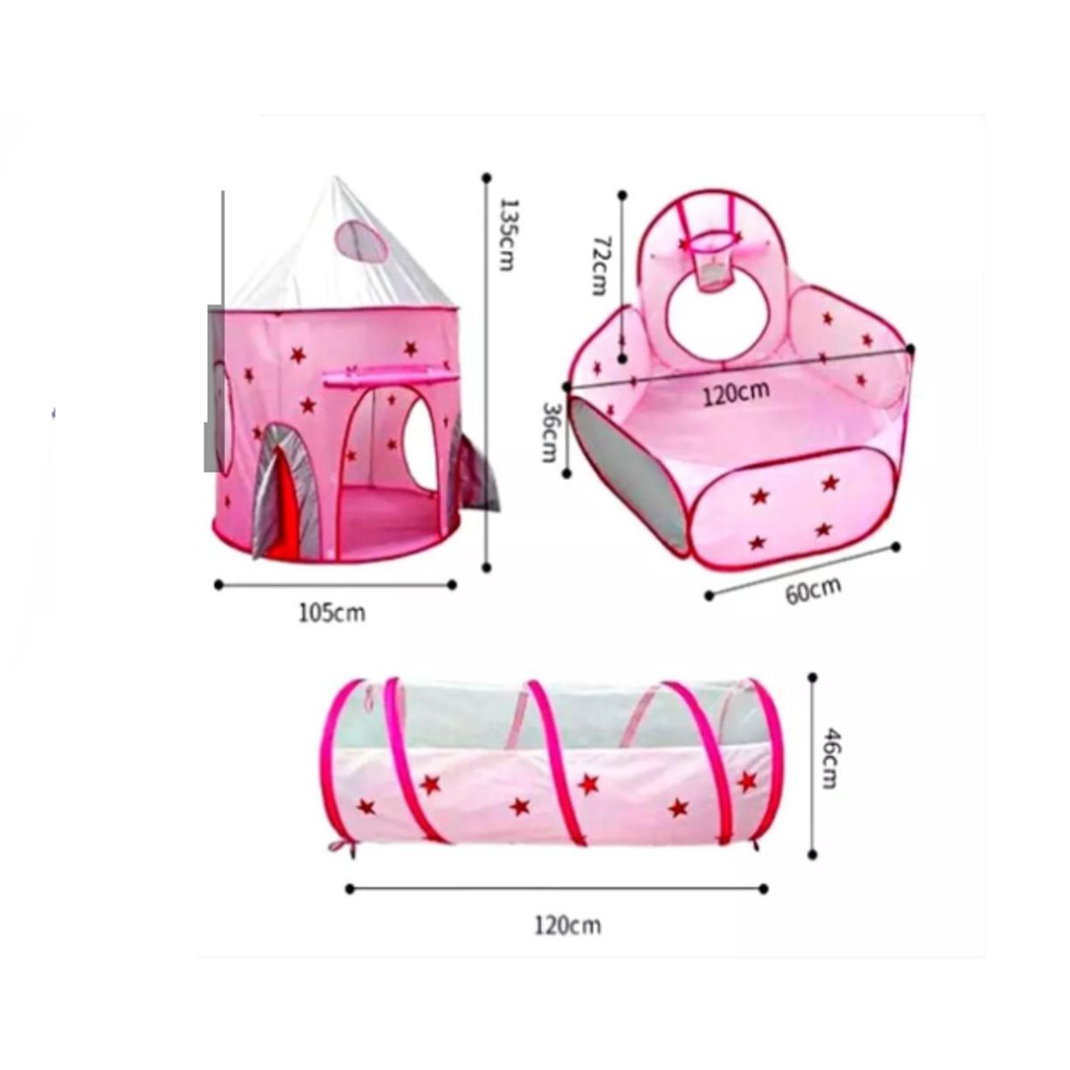 GENERICO - CARPA TUNEL ROSADA