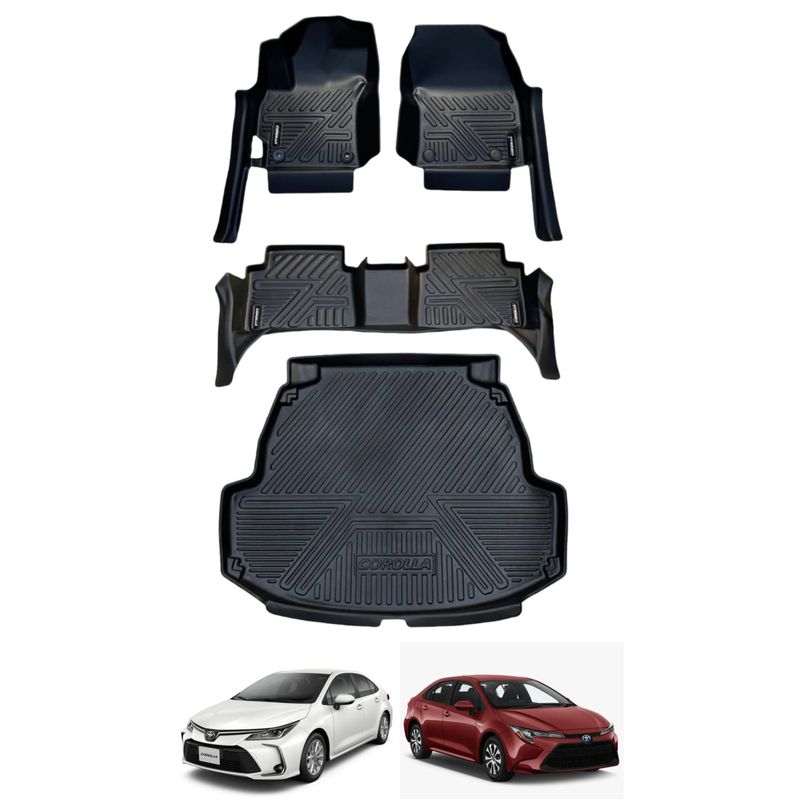 GENERICO - Tapetes Termoformados 5d Para Toyota Corolla HEV 2021-2025