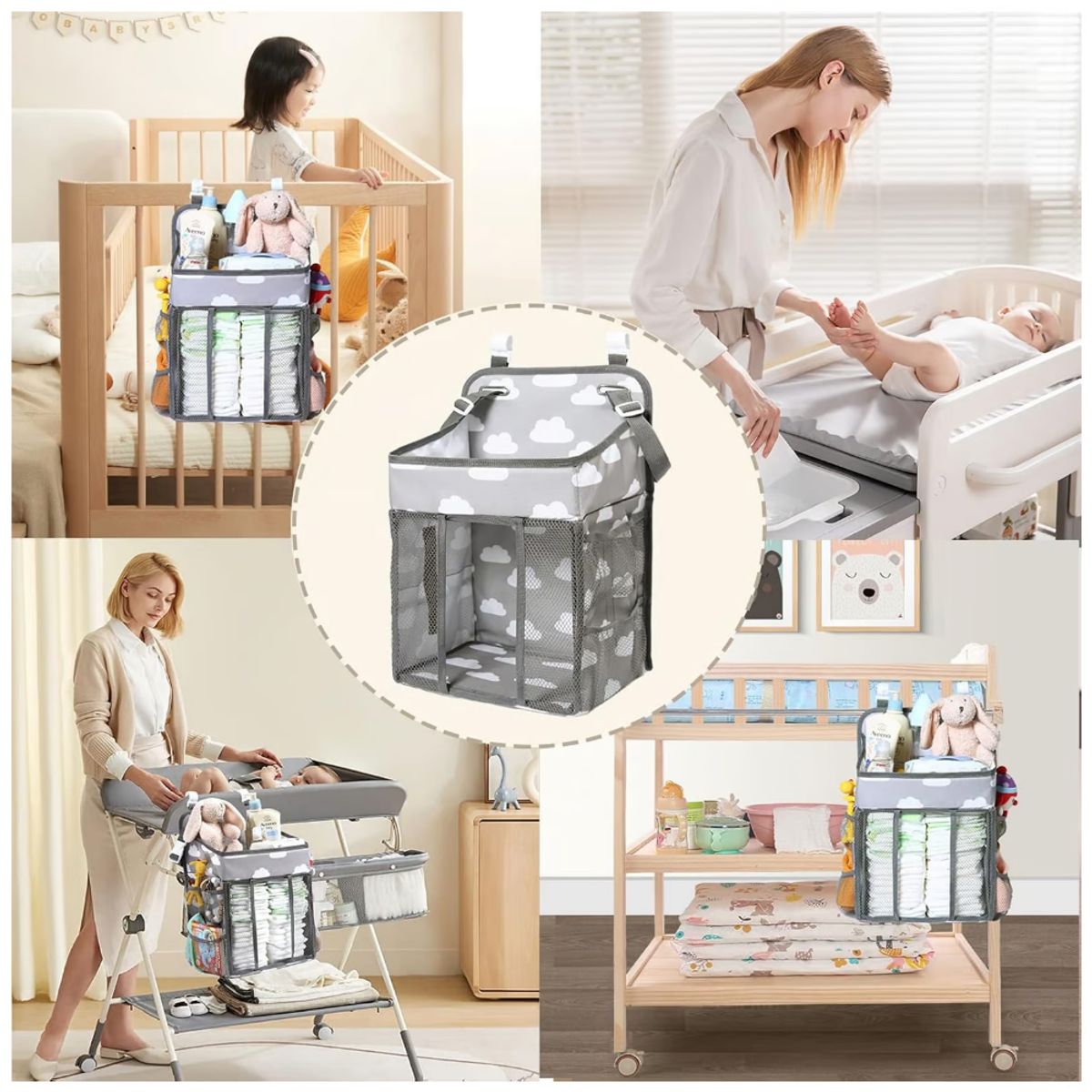 ONE PIXEL - Organizador De Pañales De Bebé Colgante Multiusos