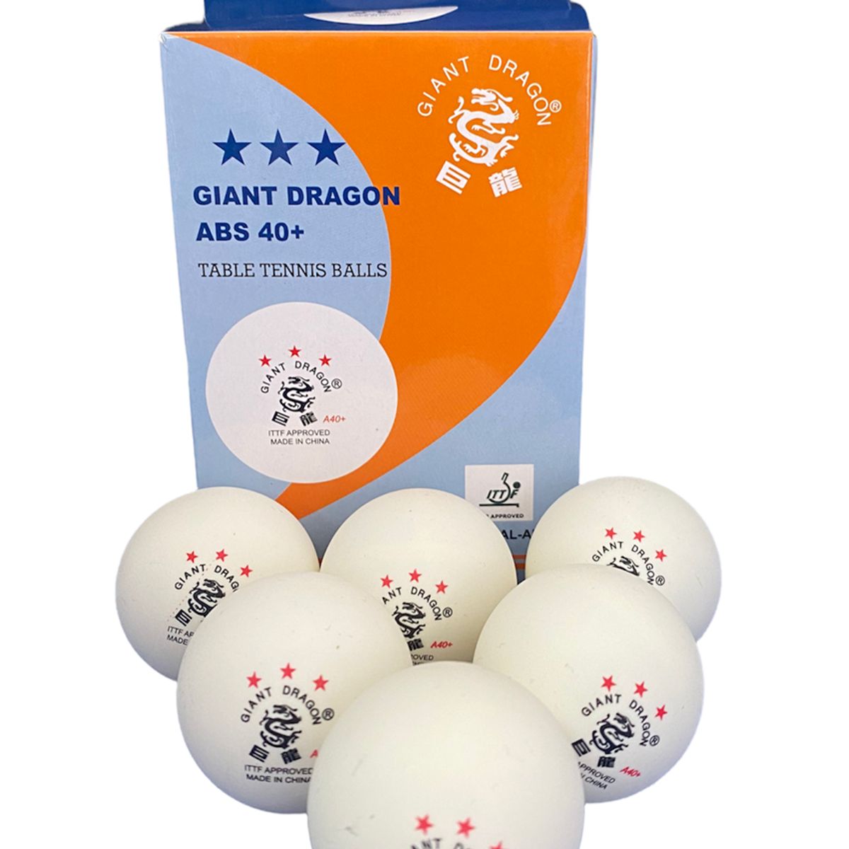 GIANT - Pelotas De Tenis De Mesa Giant Dragon 3 Estrella Profesional