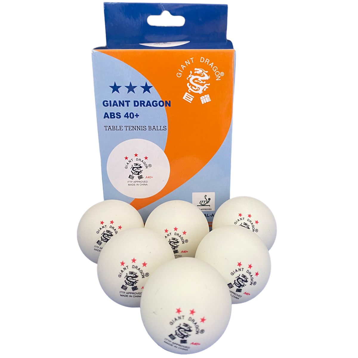 GIANT - Pelotas De Tenis De Mesa Giant Dragon 3 Estrella Profesional