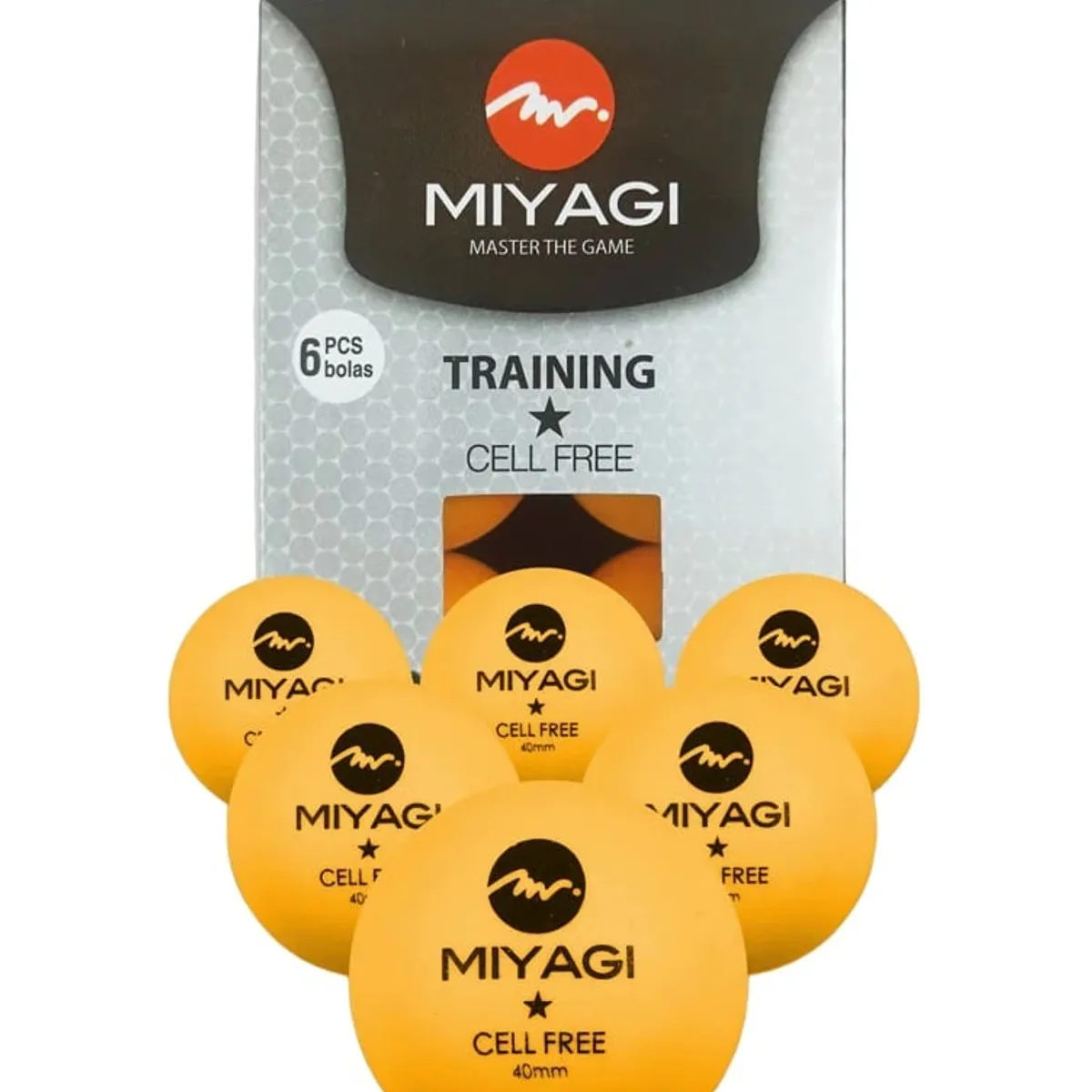 MIYAGI - Bolas Para Ping Pong Miyagi 1 Estrella Tt-9901 X6 Unid.Naran