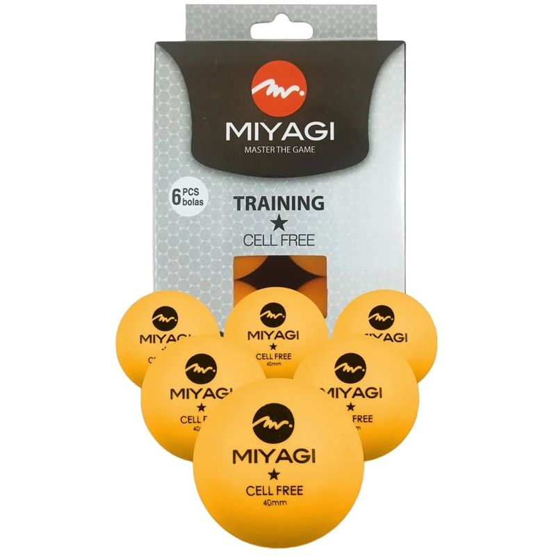 MIYAGI - Bolas Para Ping Pong Miyagi 1 Estrella Tt-9901 X6 Unid.Naran