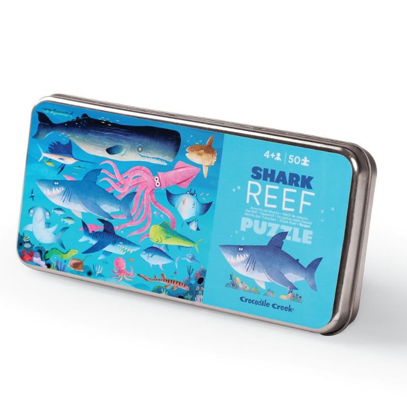 CROCODILE CREEK - Rompecabezas Educativo De Tiburones 50 Piezas Para Niños
