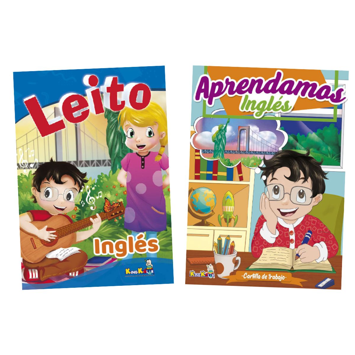 GENERICO - Libros Iniciales de Inglés Leito para Niños Set x 2 und