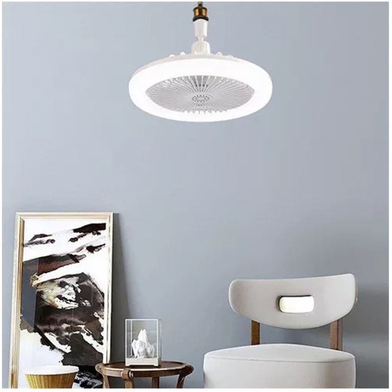 GENERICO - Ventilador de Techo con Lampara E27 de 30W