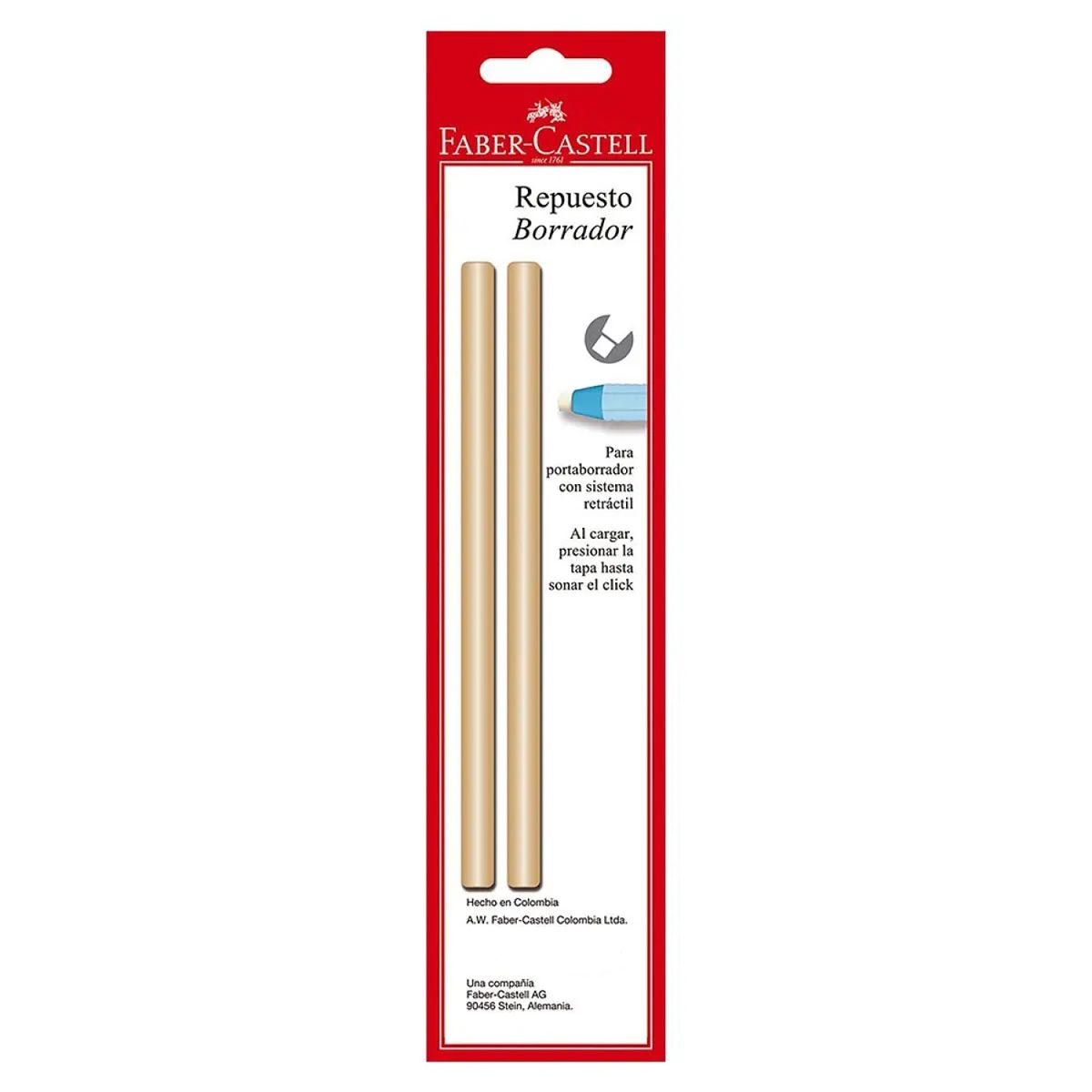 FABER CASTELL - Borrador Faber Repuesto Miga De Pan X 2 Uds