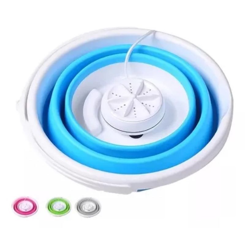 GENERICO - Mini Lavadora Plegable 3 Litros Washing Portátil