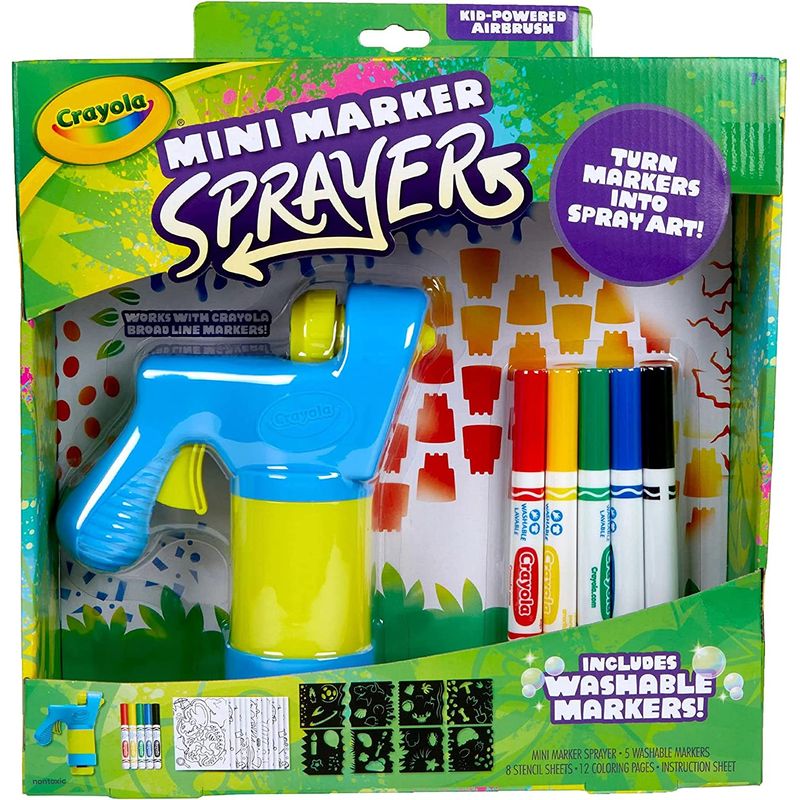 GENERICO - Crayola Mini Marker Sprayer Kit De Aerógrafo Marcador