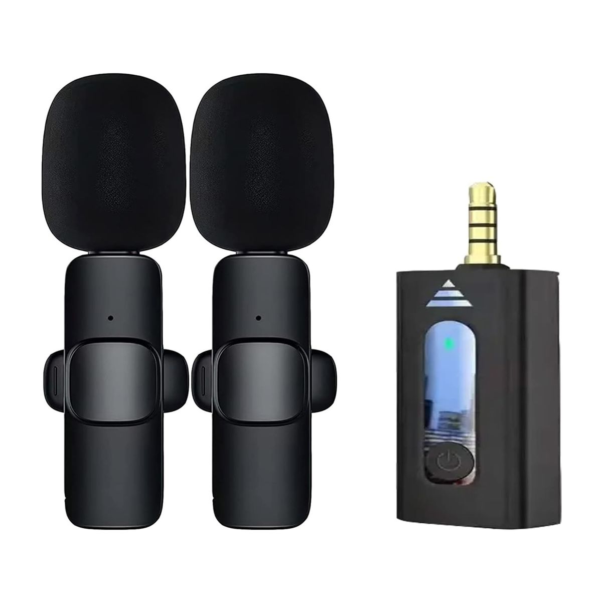 GENERICO - Micrófonos De Solapa Inalámbricos K35 X 2 MIC PLUG