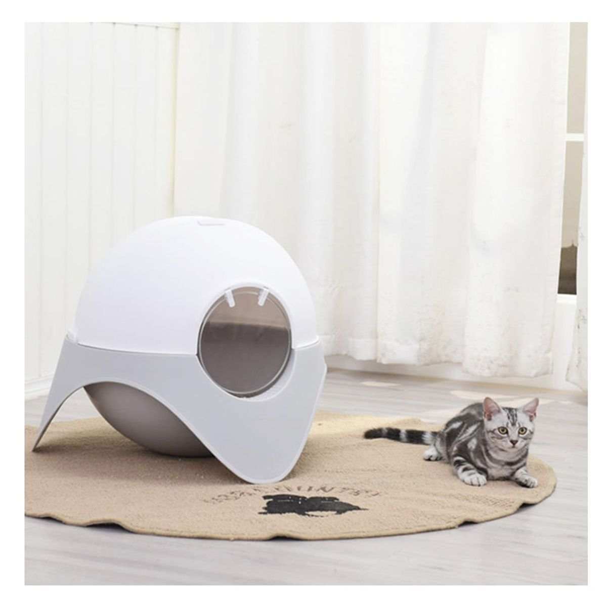 GENERICO - Arenero Nave Capsula Espacial Caja Baño para Gatos