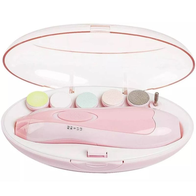 GENERICO - Lima Corta Uñas Bebe Eléctrico kit De Manicura