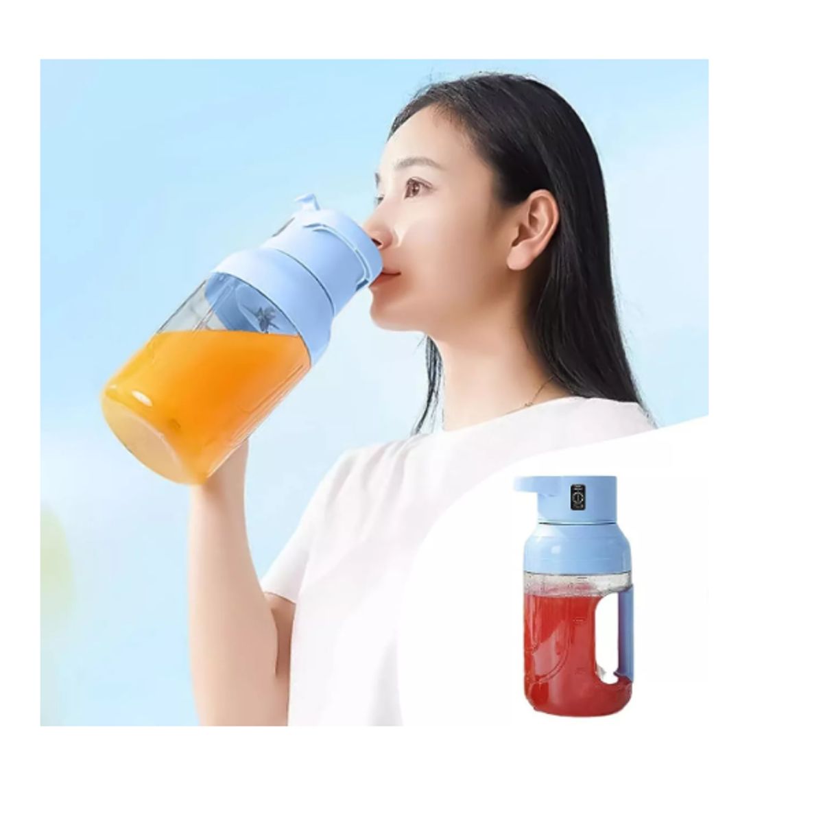 GENERICO - LICUADORA PORTATIL JARRA RECARGABLE