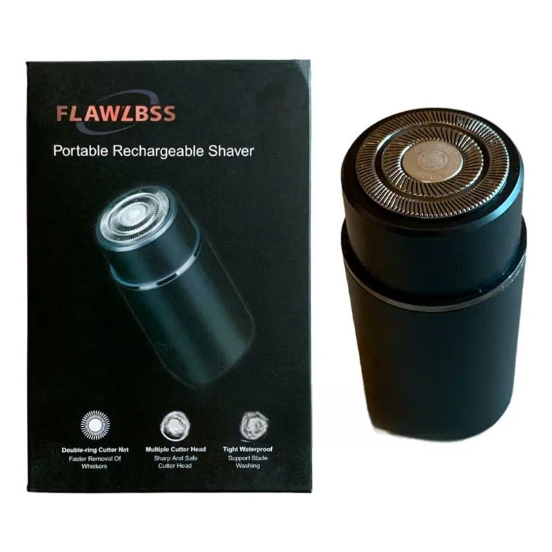 FLAWLESS - Afeitadora Eléctrica Recargable Usb Hombre Viajera Portátil