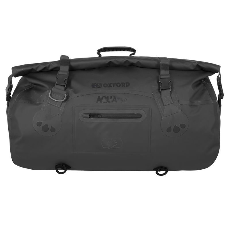 OXFORD - MALETA DRY BAG OXFORD 50 LITROS IMPERMEABLE NEGRA
