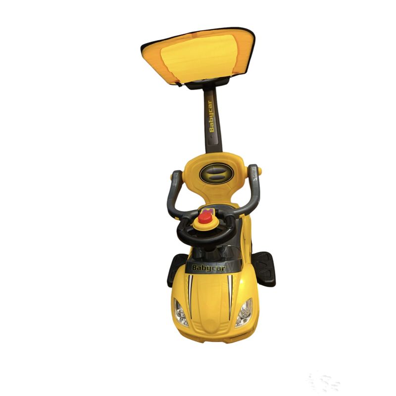 GENERICO - Carro Montable Para Niños Con Guia Musical Luces Capota