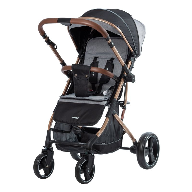 EBABY - Coche maleta reversible RUDI- EB 119GRIS