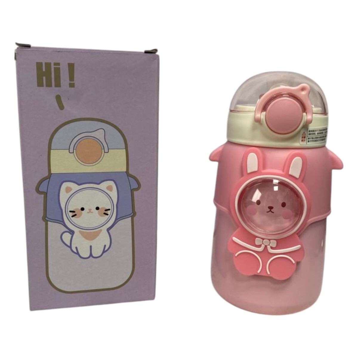 GENERICO - Termo Botilito Kawaii De Conejo En Acero Inoxidable