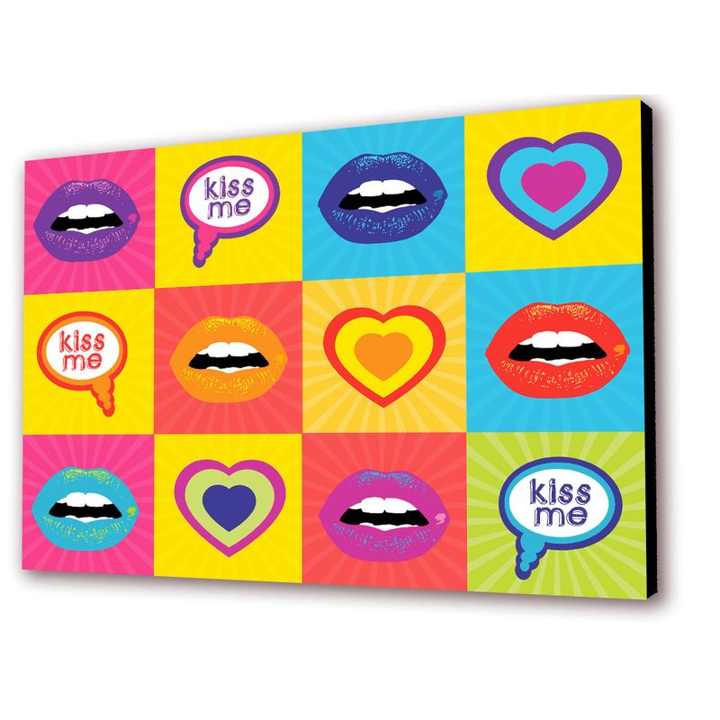 ART INDUSTRY - Cuadro 50x30cms Decorativo Kisses