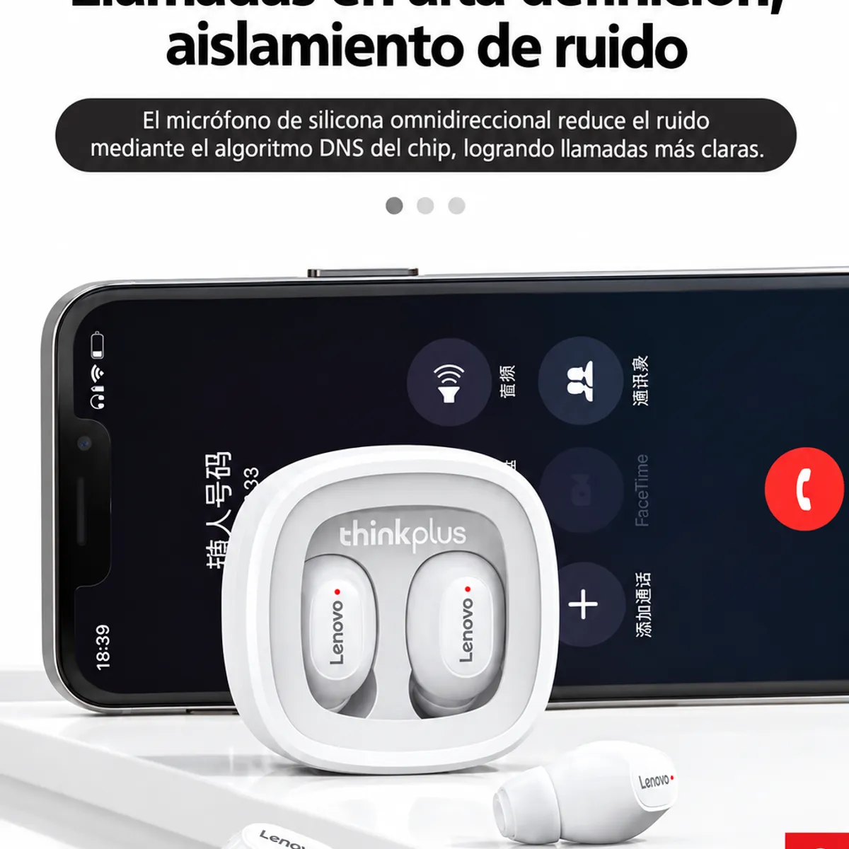 Lenovo - Audífonos inalámbricos thinkplus Lenovo xt62 bluetooth 5.3