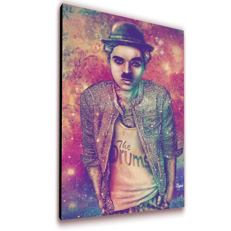 ART INDUSTRY - Cuadro 50x30 Cms Chaplin Decorativo