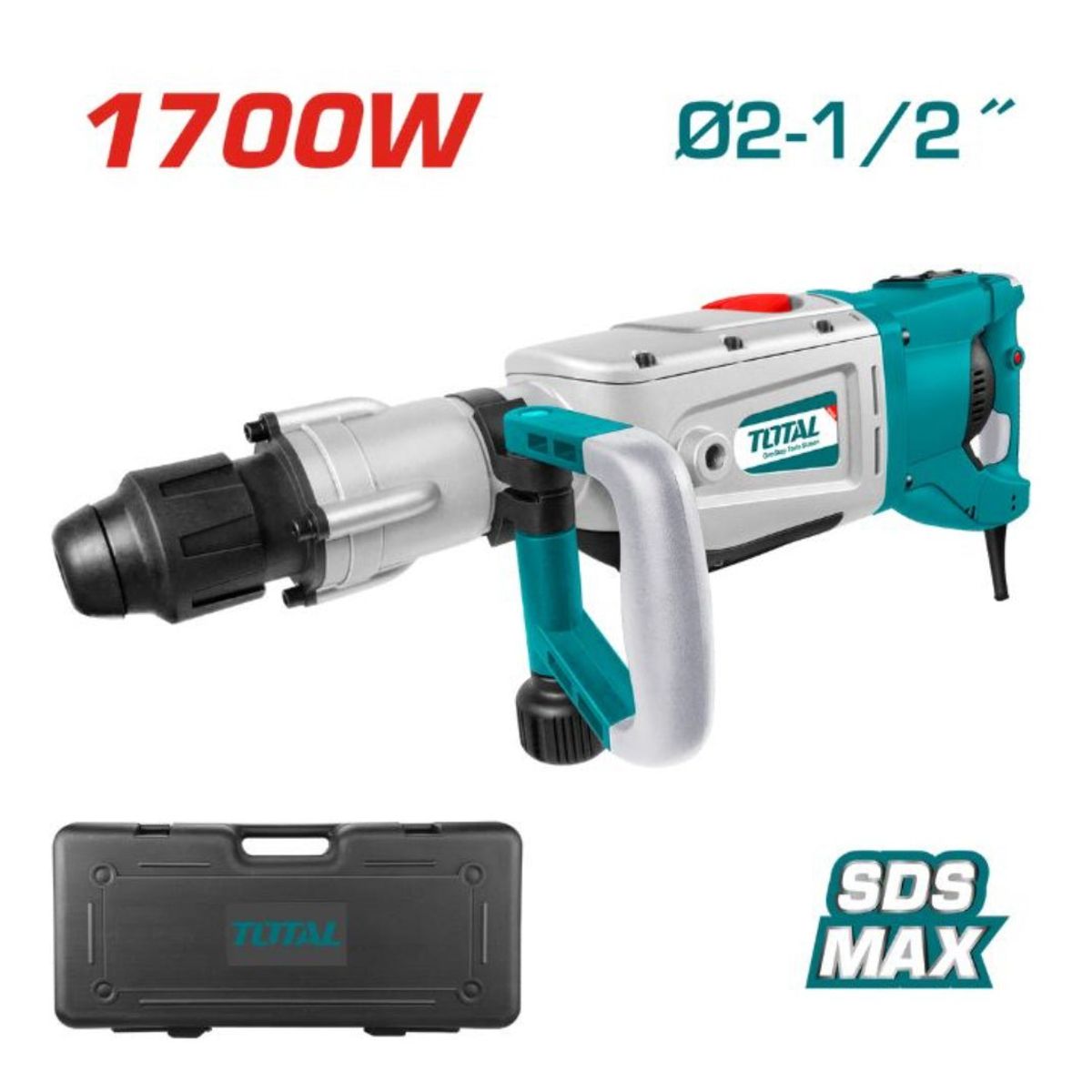 1 HORA - ROTOMARTILLO INDUSTRIAL SDS-MAX 1700W UTH117501