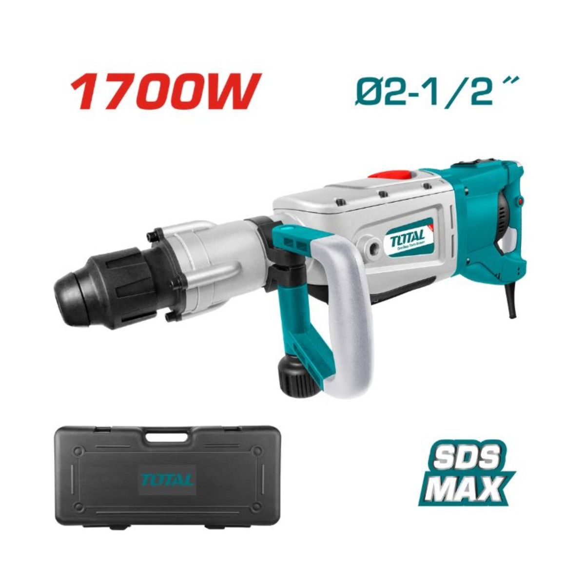 1 HORA - ROTOMARTILLO INDUSTRIAL SDS-MAX 1700W UTH117501