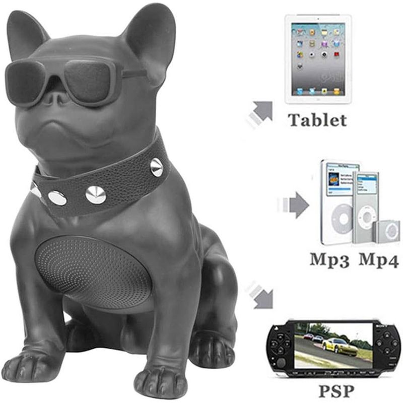 GENERICO - Bulldog Bocina Bluetooth Perro Rubory Multifuncional Altavoz