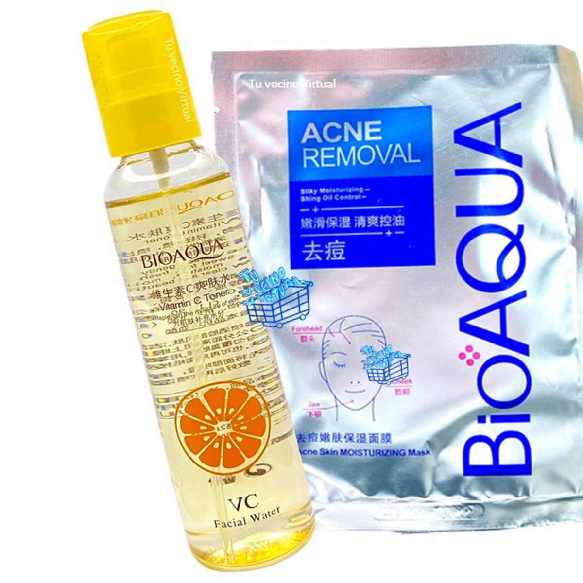 BIOAQUA - Agua facial y velo anti acne  - Bioaqua