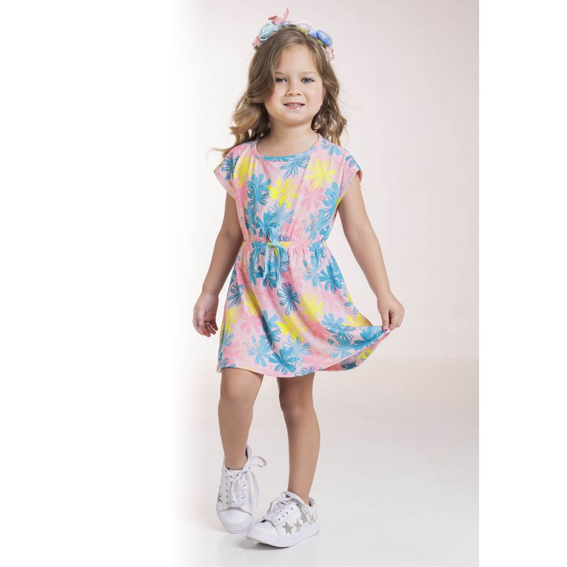 MARKETING PERSONAL - Vestido Infantil Multicolor Mp 1389