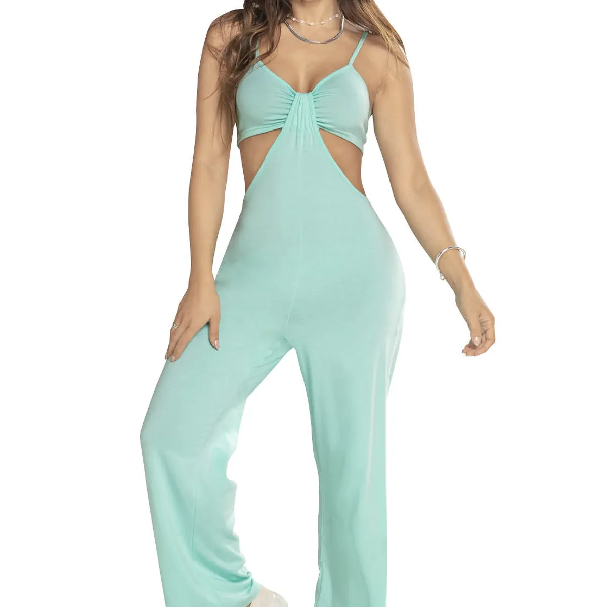 ATYPICAL - Enterizo Largo Mujer Verde Atypical 16752