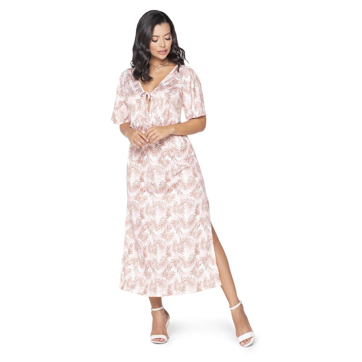 MARKETING PERSONAL - Vestido Largo Mujer Estampado Mp 5165