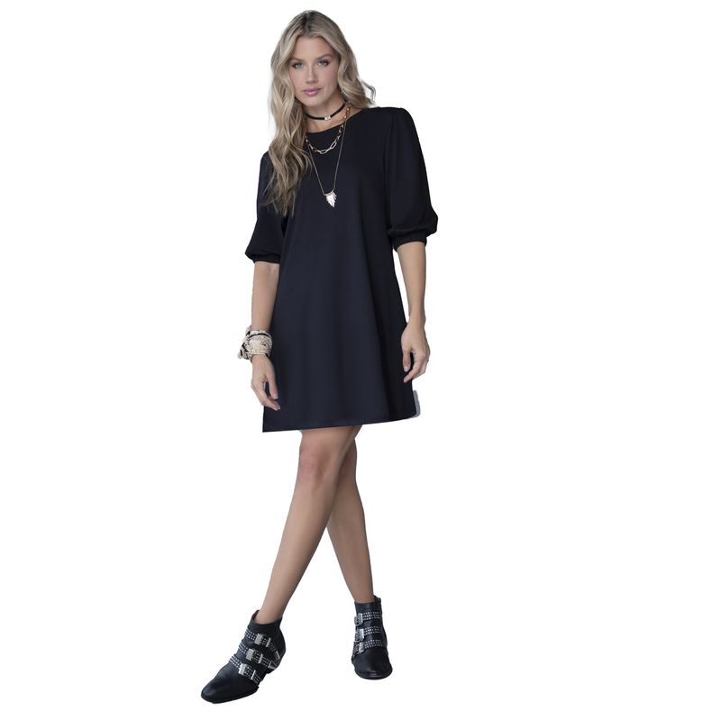 RUTTA - Vestido Corto Negro Rutta 86023