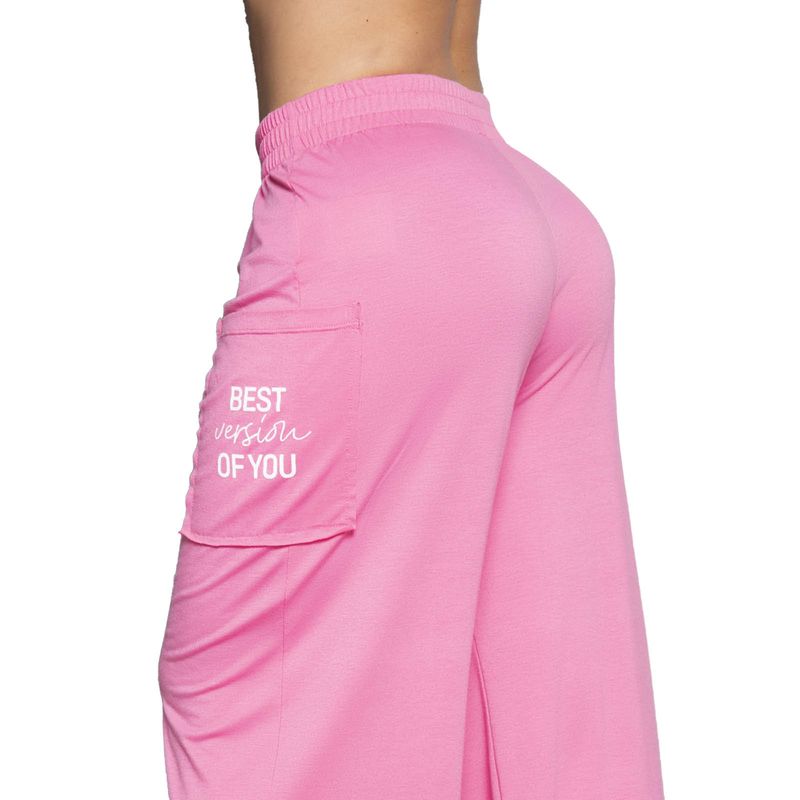 FORMAS INTIMAS - Pantalón Sudadera Mujer Rosa FI 3624