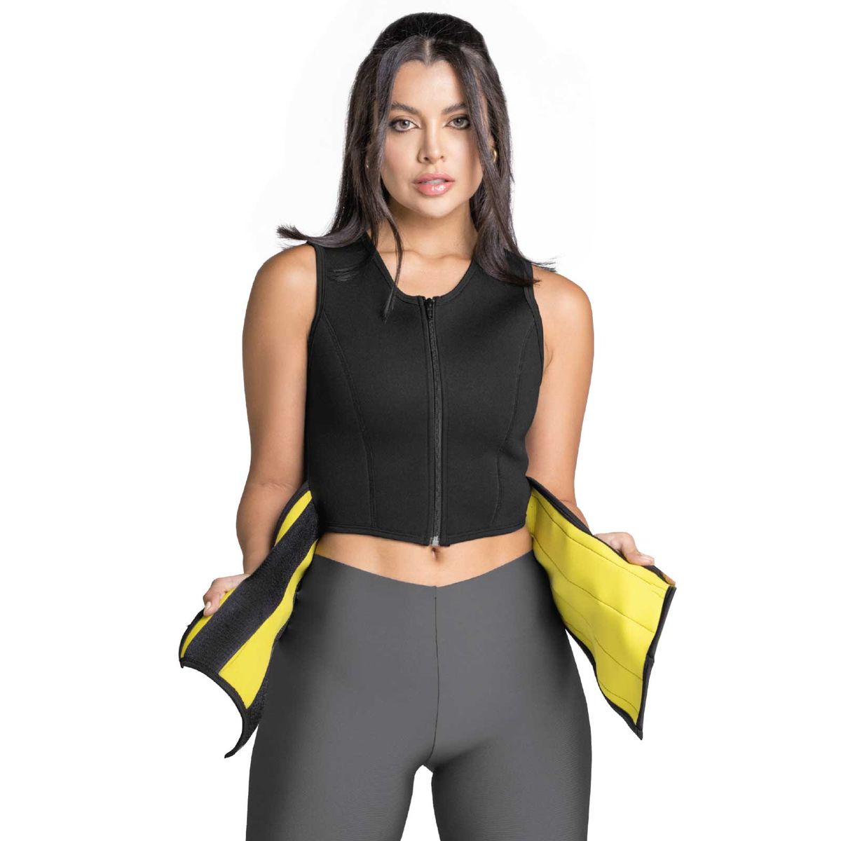 FORMAS INTIMAS - Chaleco Mujer Negro FI 1685