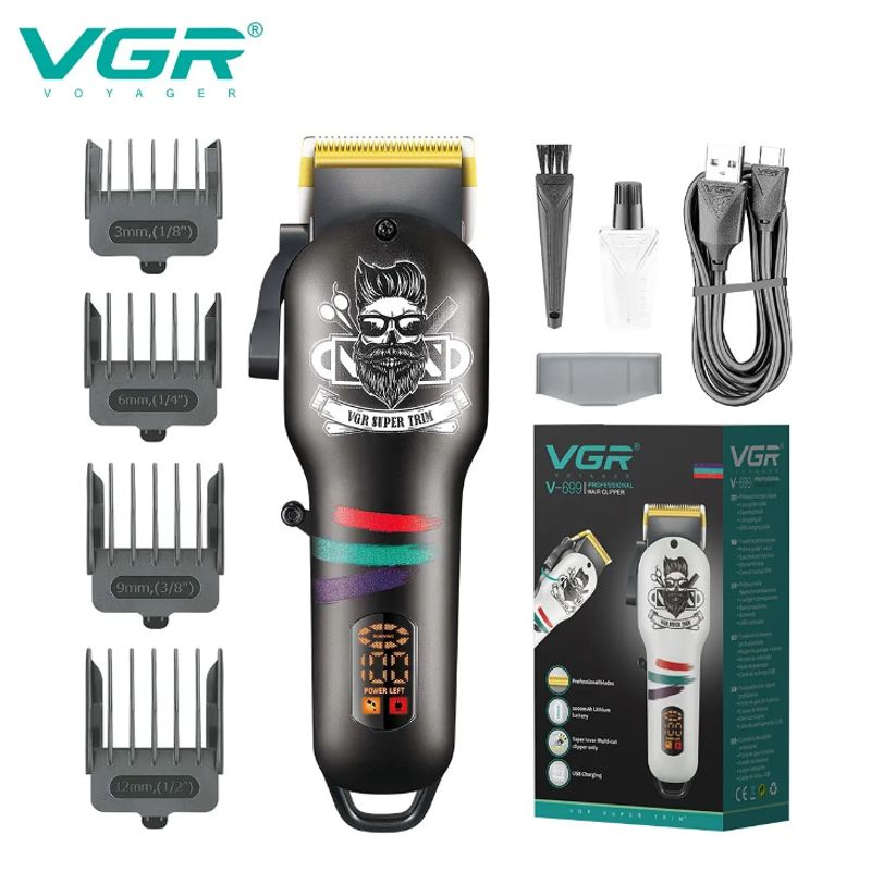 VGR - Maquina Cortadora De Cabello VGR Recargable V699 Profesional