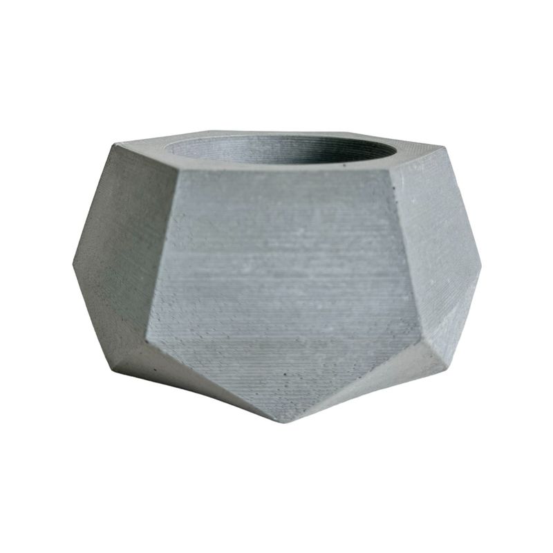 DE CONCRETO MATERAS Y DISEÑO - Matera Jade de Cemento 65x14x7 cm Gris