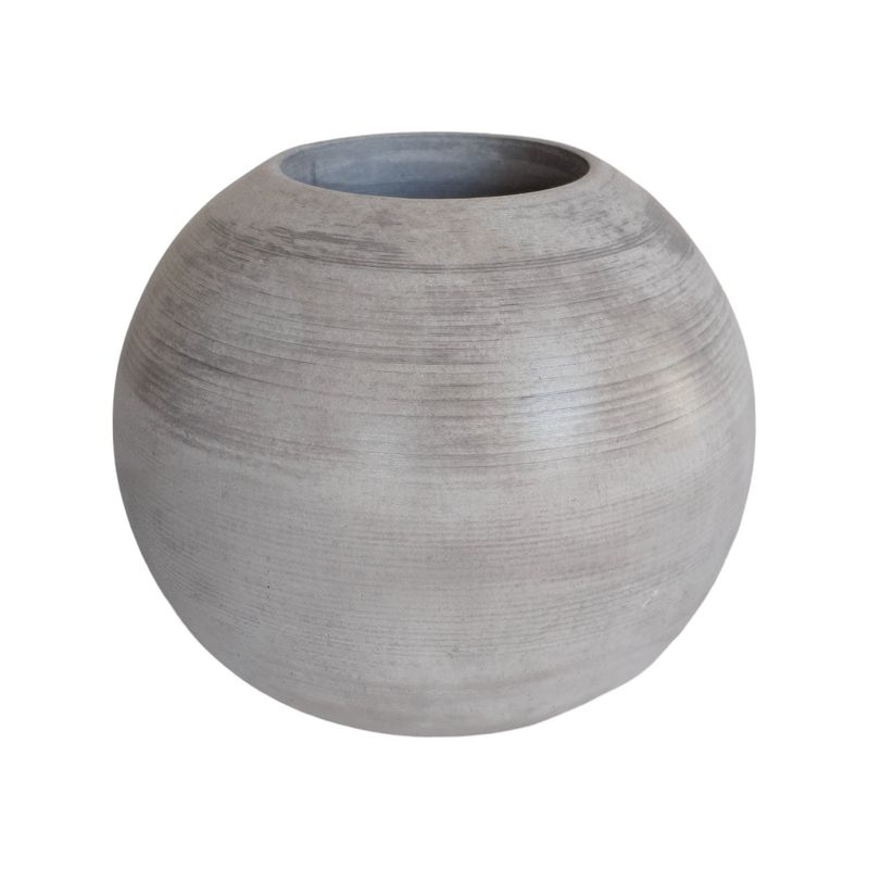 DE CONCRETO MATERAS Y DISEÑO - Matera Luna de Cemento 12x7 cm Gris