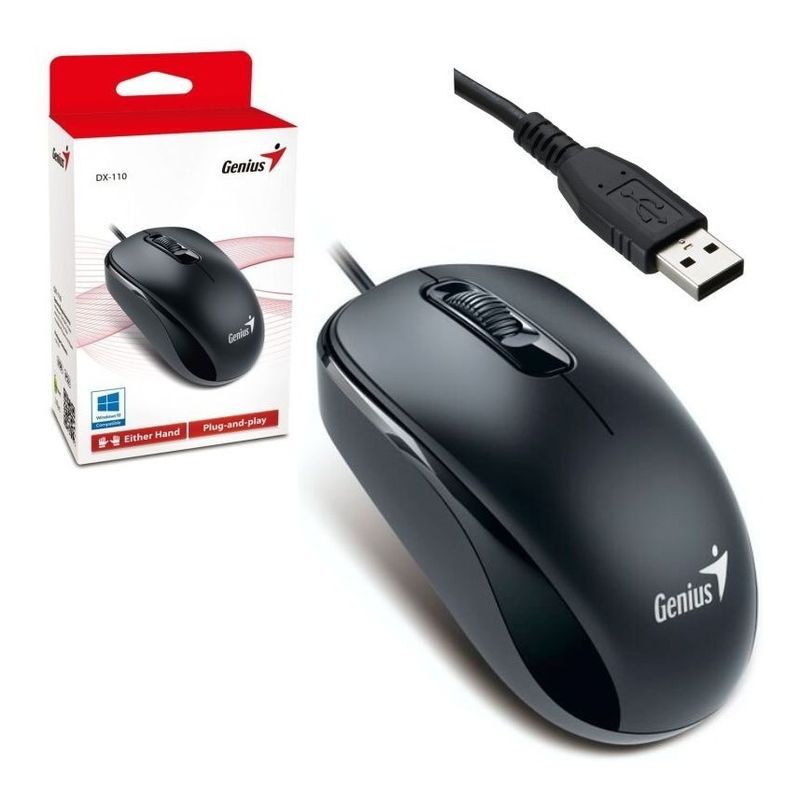 GENIUS - Mouse Original Genius Cable Usb Para Computador Mac Windows