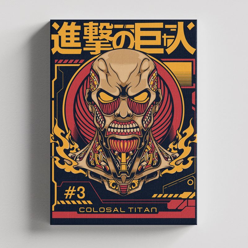 TAYRONA STORE - Cuadros Retablo Animes Attack On Titan 002 - 35x50cm